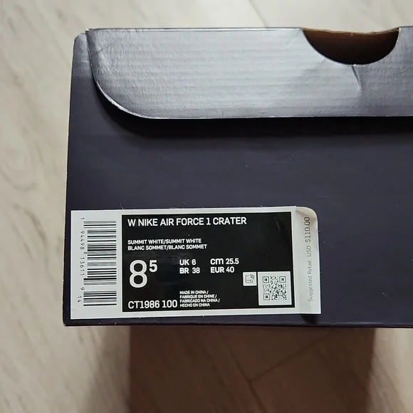 Nike Air Force 1 Crater Summit White Sneakers Shoes Womens Size 8.5 - CT1986-100 - Picture 7 of 7